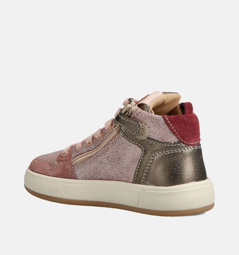 STONES and BONES Panky Roze Hoge Sneakers STONES and BONES Panky Roze Hoge Sneakers voor meisjes (362042) - geschikt voor steunzolen