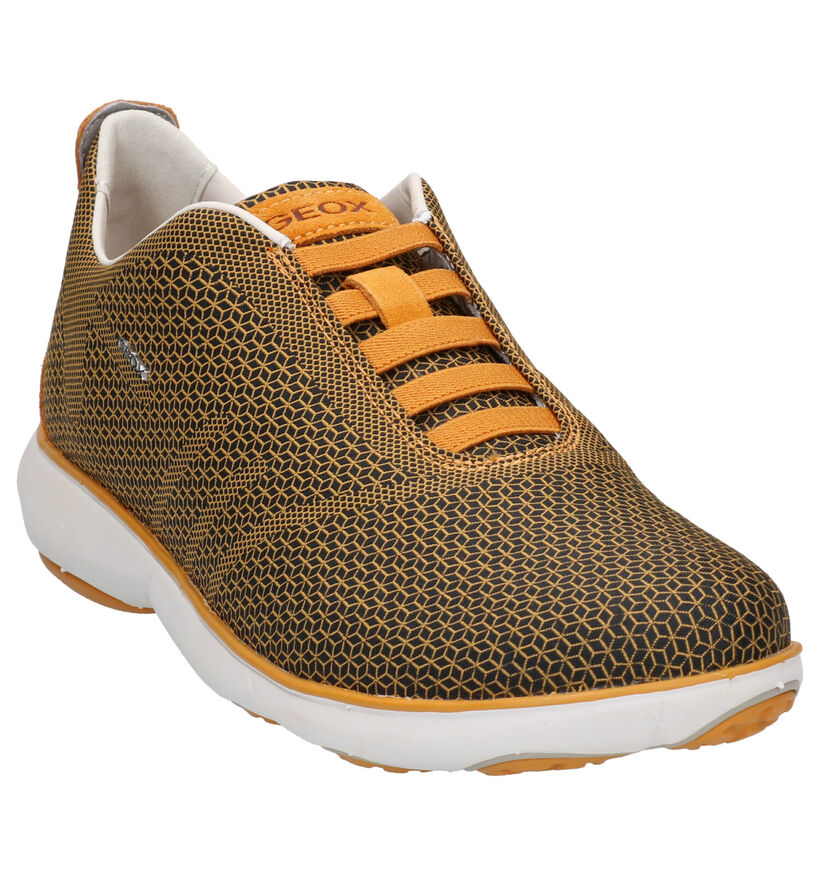 Geox Nebula Gele Instappers in stof (275506)