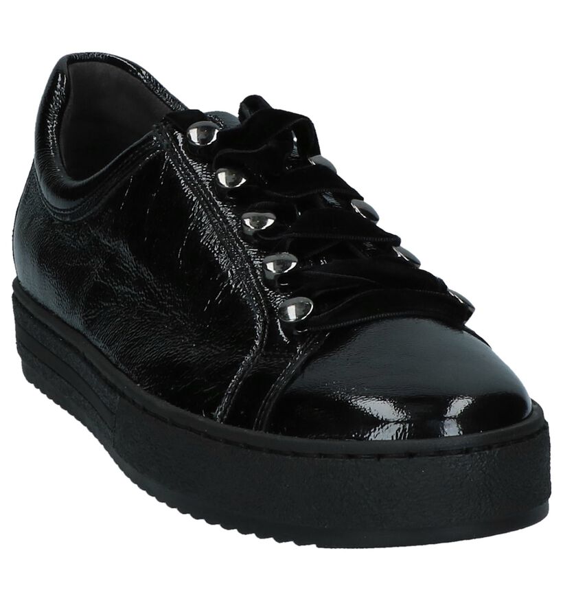 Gabor Optifit Zwarte Sneakers in lakleer (231342)
