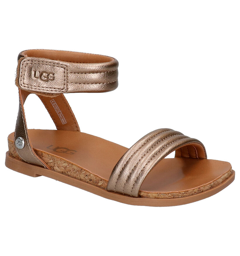 UGG Ethena Sandales en Or en simili cuir (267079)