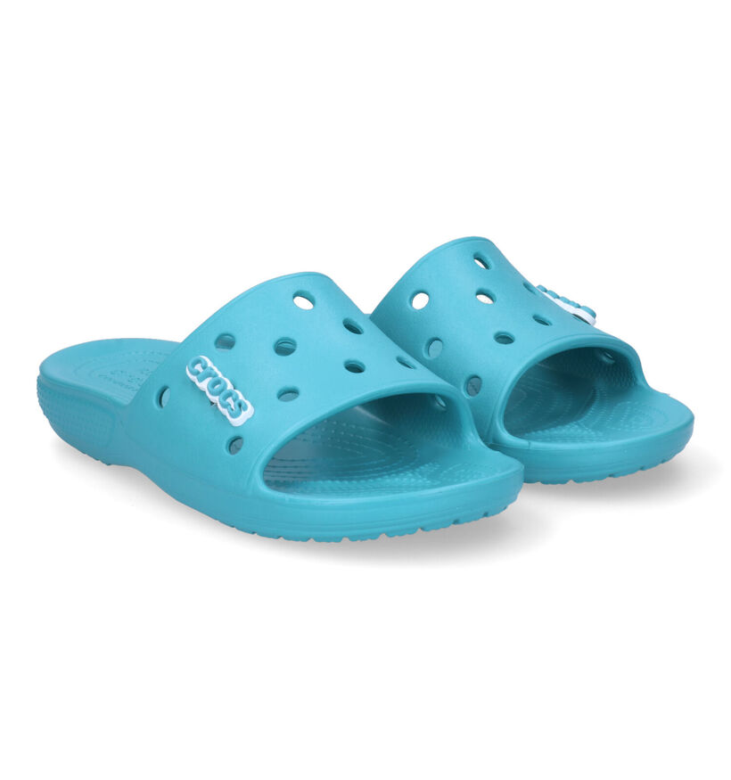 Crocs Classic Nu-pieds en Bleu pour femmes (322207)