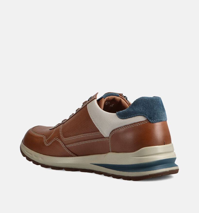 Mephisto Bradley Randy Cognac Rits-Veterschoenen voor heren (370193) - geschikt voor steunzolen