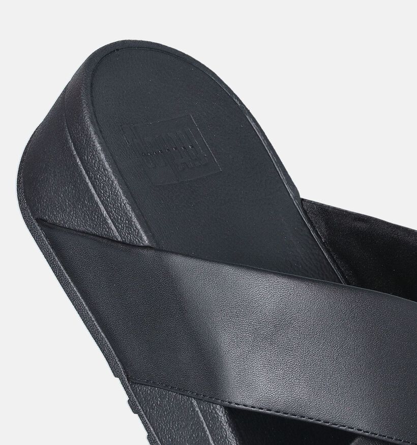 FitFlop Lulu Zwarte Slippers voor dames (353643)