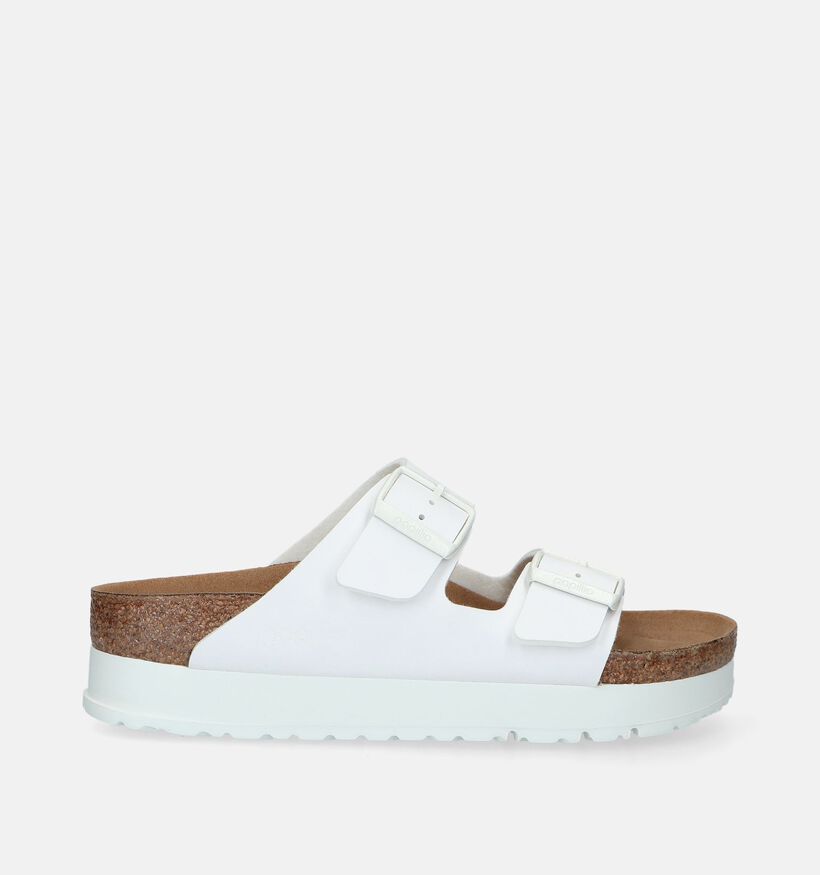 Birkenstock Arizona Pap Flex Platform Nu-pieds en Blanc pour femmes (338037)