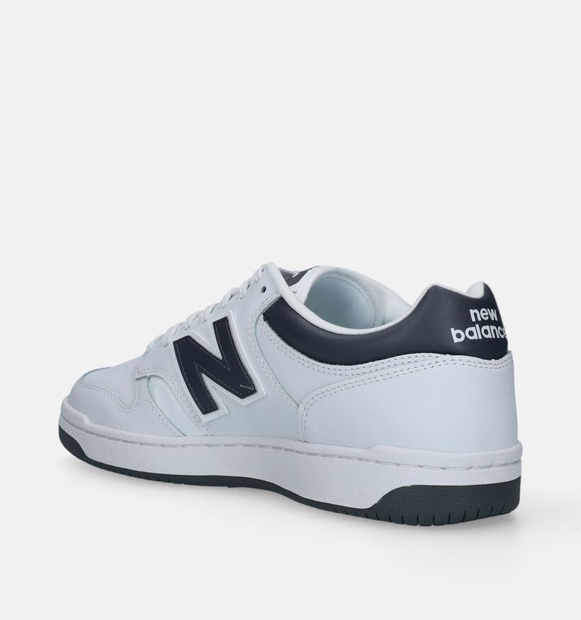 New Balance BB 480 Witte Sneakers voor jongens, heren (343070) - geschikt voor steunzolen