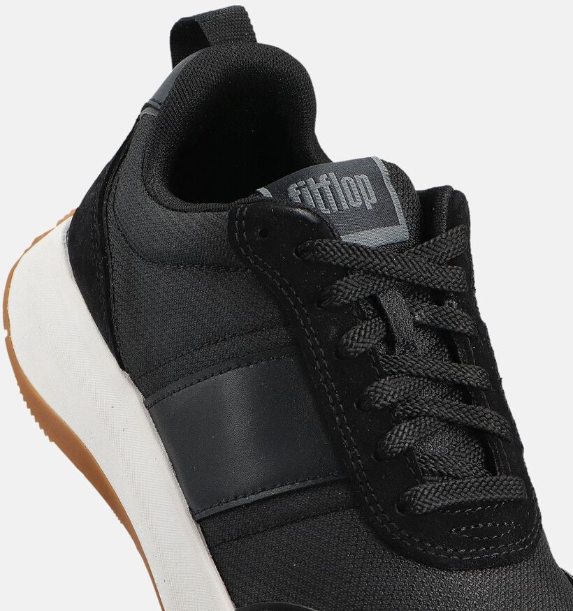 FitFlop Mode Flow Flatform Zwarte Sneakers voor dames (361451) - geschikt voor steunzolen