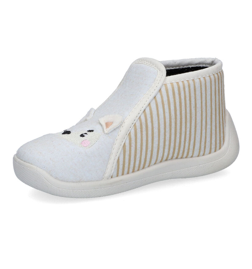 Milo & Mila Pantoufles fermées en Beige clair pour filles (310907)