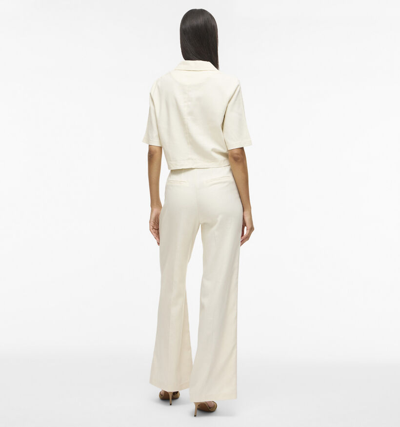 Vila x Loredana Pockey Tailored Lichtbeige Broek voor dames (375153)