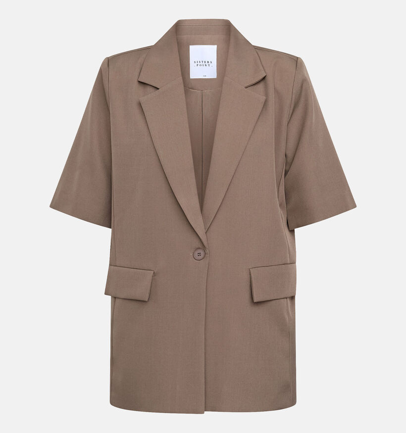 Sisters Point Viksa Blazer en Beige fonc&eacute; pour femmes (384433)