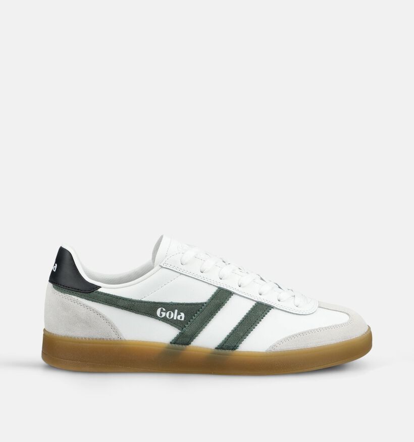 Gola Viper Leather Chaussures plates en Vert pour hommes (368576) - pour semelles orthop&eacute;diques