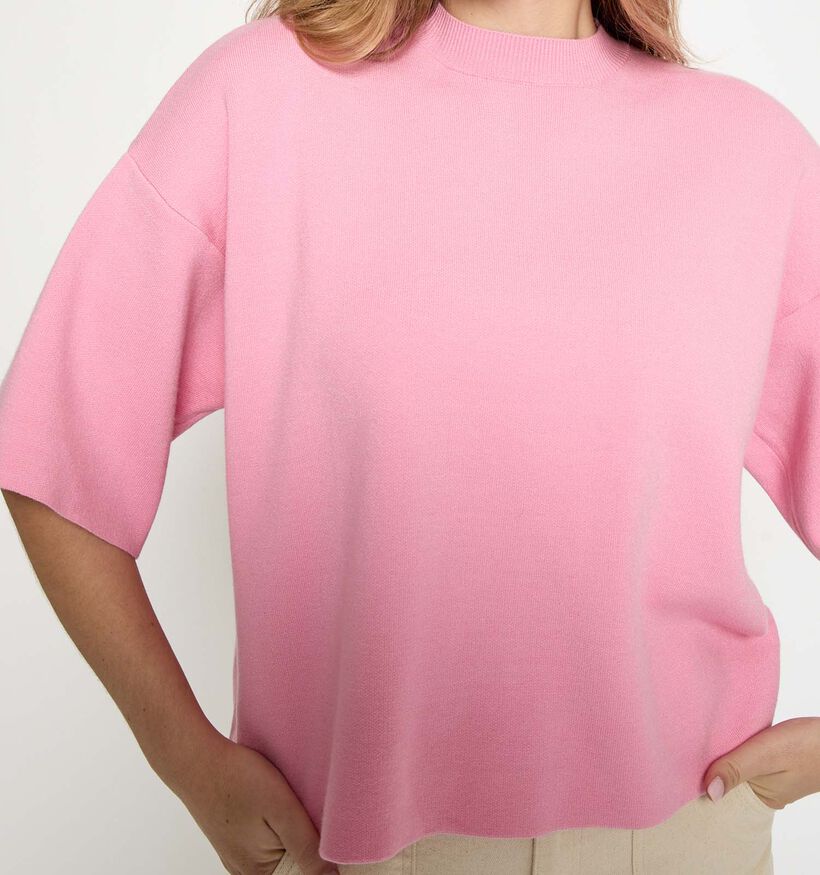 Minus Lupi Knit Roze T-shirt voor dames (371809)