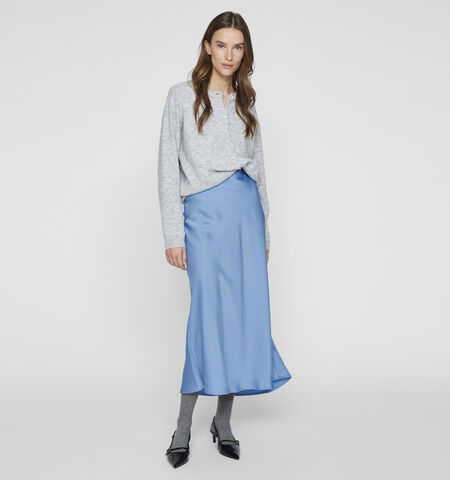 Lange rok blauw
