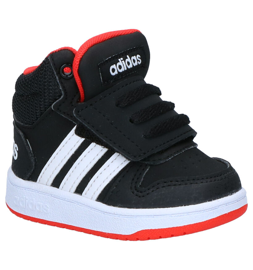 adidas Hoops Sneakers Zwart in kunstleer (262060)