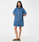 Pieces Sky A-Shape Denim Blauwe Jeansjurk voor dames (367050)
