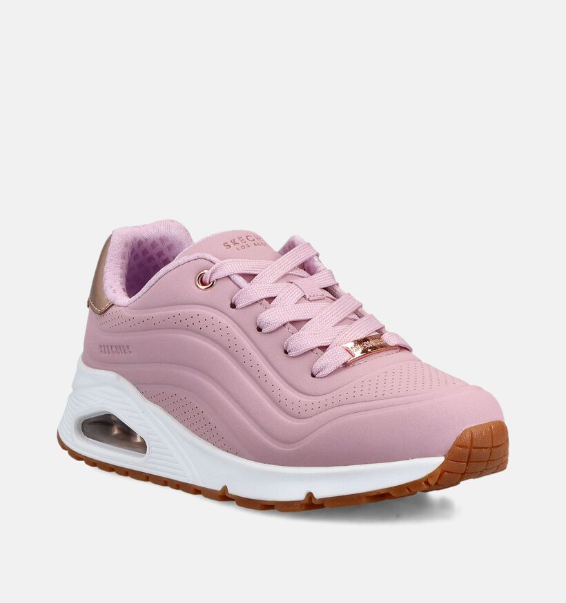 Skechers Uno Roze Lage Sneakers voor meisjes (367812)