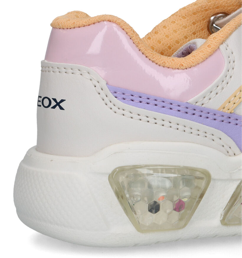 Geox Illuminus Chaussures avec des lumières en Beige pour filles (326638) - pour semelles orthopédiques