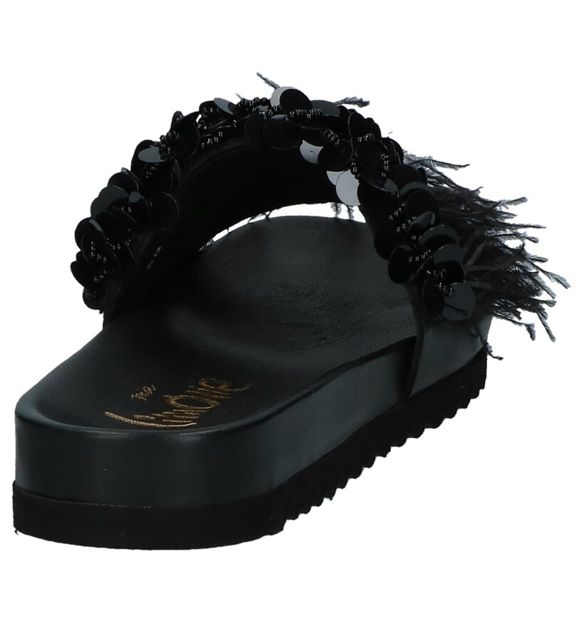 Zwarte Elegante Slippers Via Limone in leer (218796)