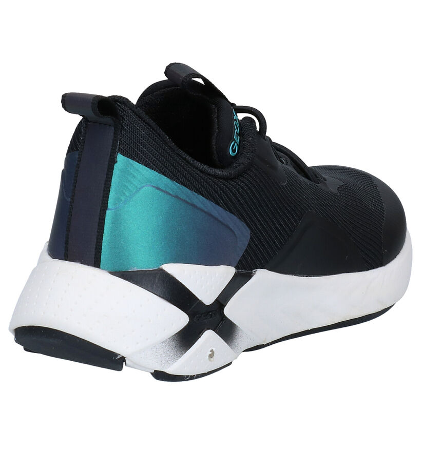 Geox Playkix Blauwe Sneakers voor jongens, meisjes (284101) - geschikt voor steunzolen