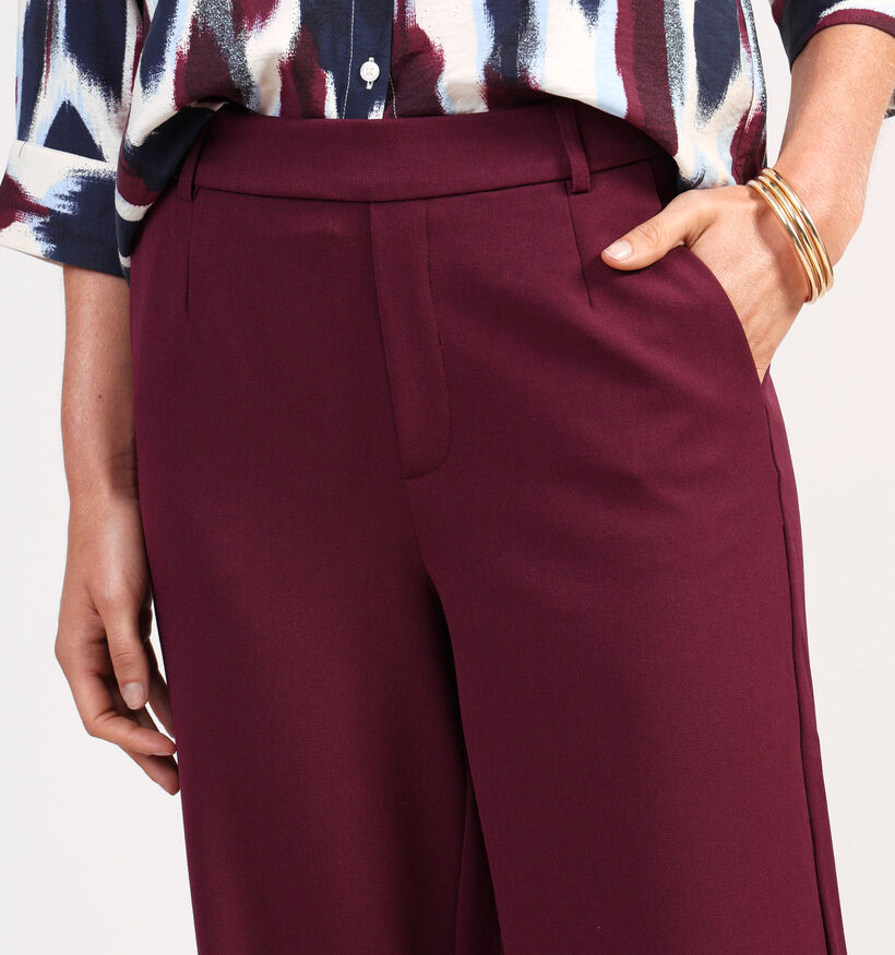Vila Vivarone Pantalon classique en Bordeaux pour femmes (361316)