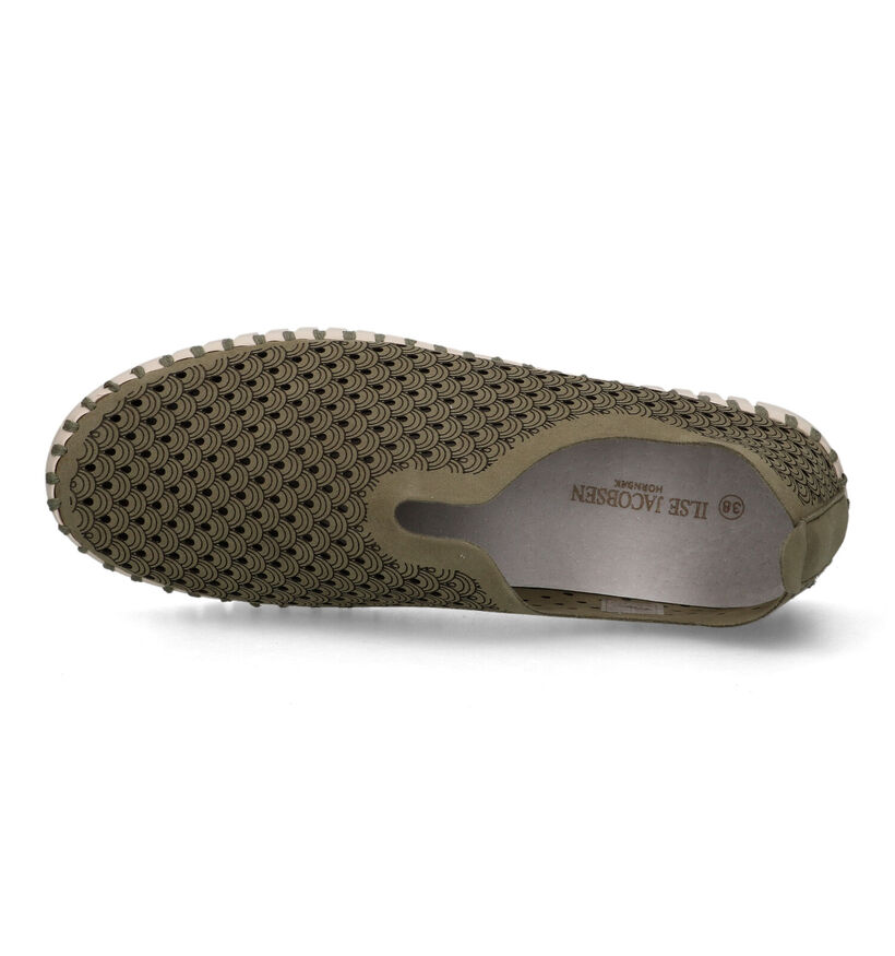 Ilse Jacobsen Tulip Chaussures à enfiler en Vert Kaki pour femmes (324079) - pour semelles orthopédiques