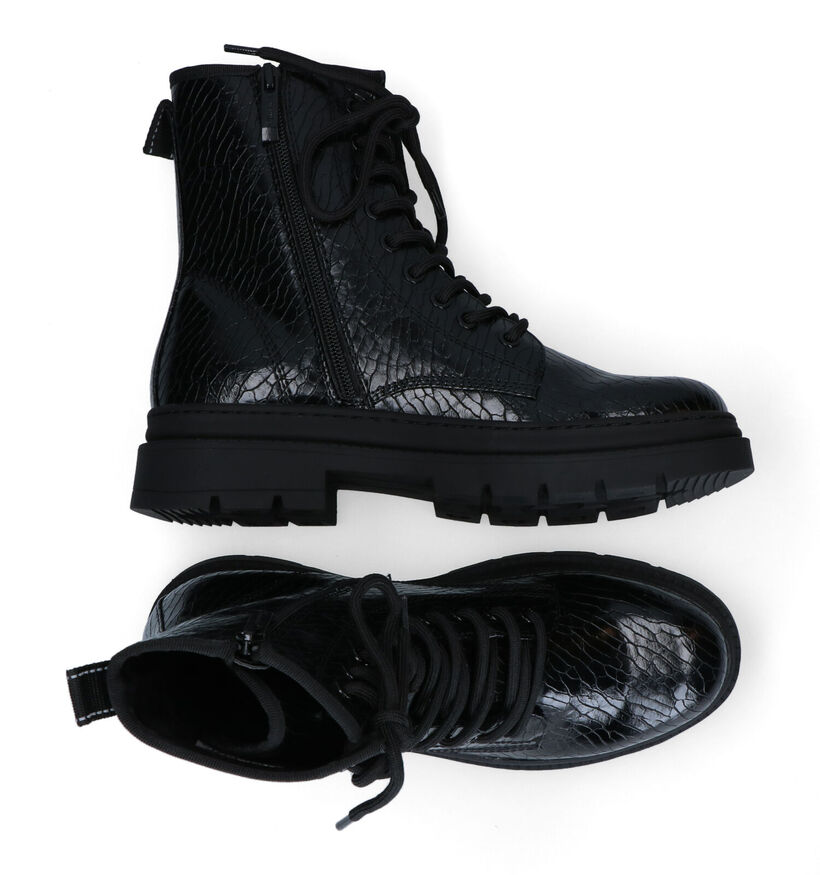 Tamaris Zwarte Boots in kunstleer (297114)