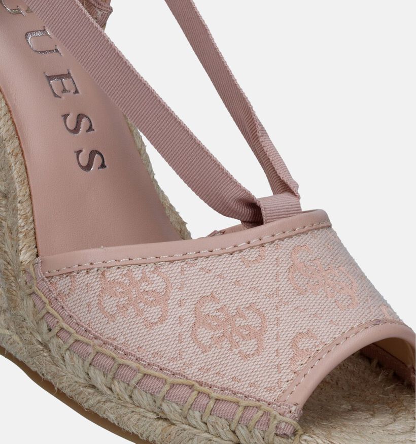 Guess Diandra Sandales avec talon compensé en Rose pour femmes (340075)