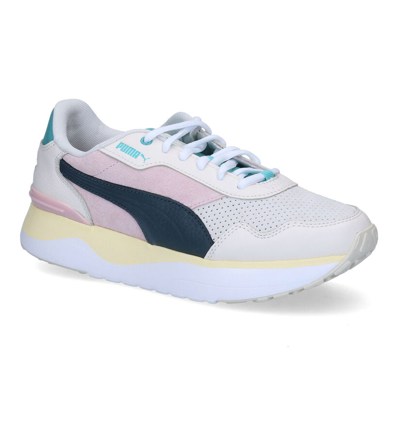 Puma Voyage Premium Witte Sneakers voor dames (301380) - geschikt voor steunzolen