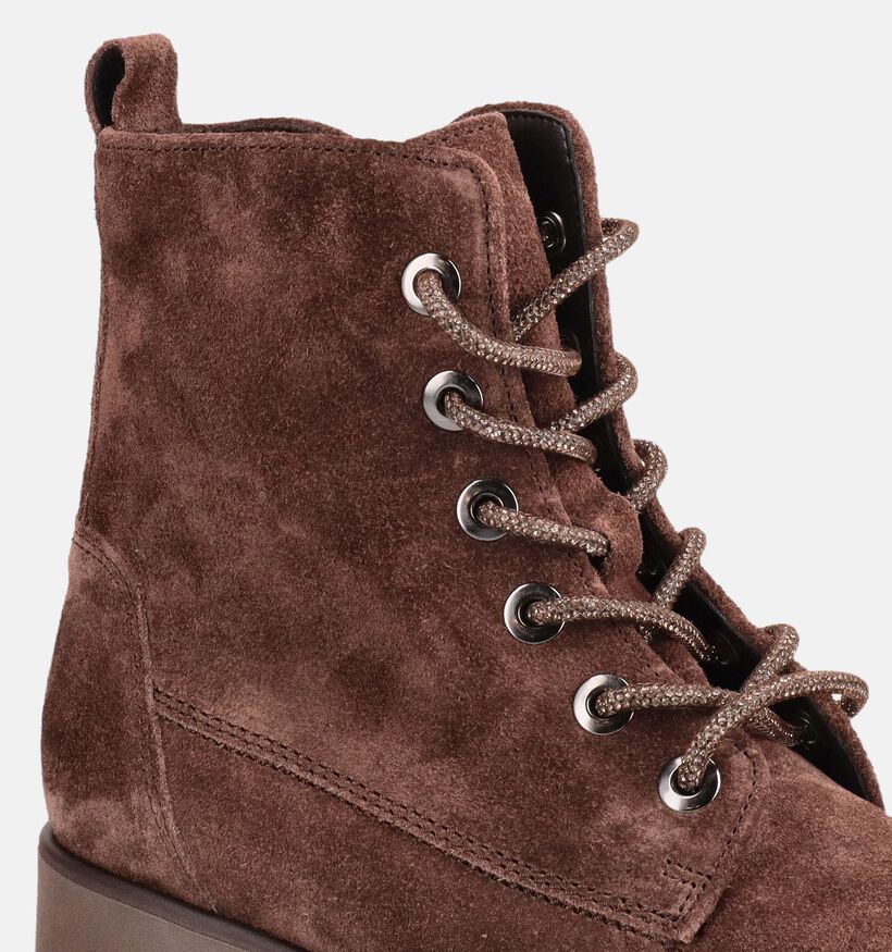 Gabor Boots en Marron pour femmes (380064) - pour semelles orthop&eacute;diques