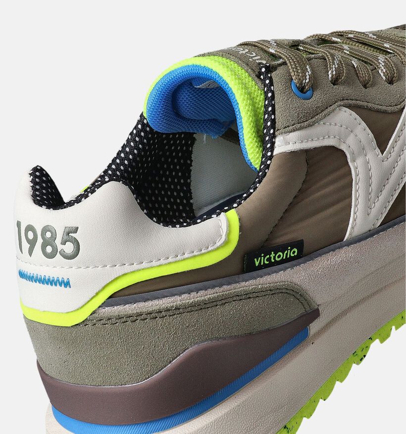 Victoria Baskets basses en Vert kaki pour hommes (353459) - pour semelles orthopédiques