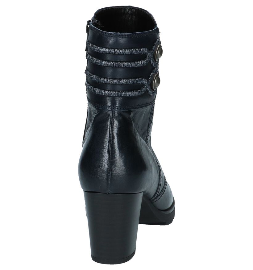 Gabor Best Fitting Bottillons en Bleu foncé en cuir (231298)