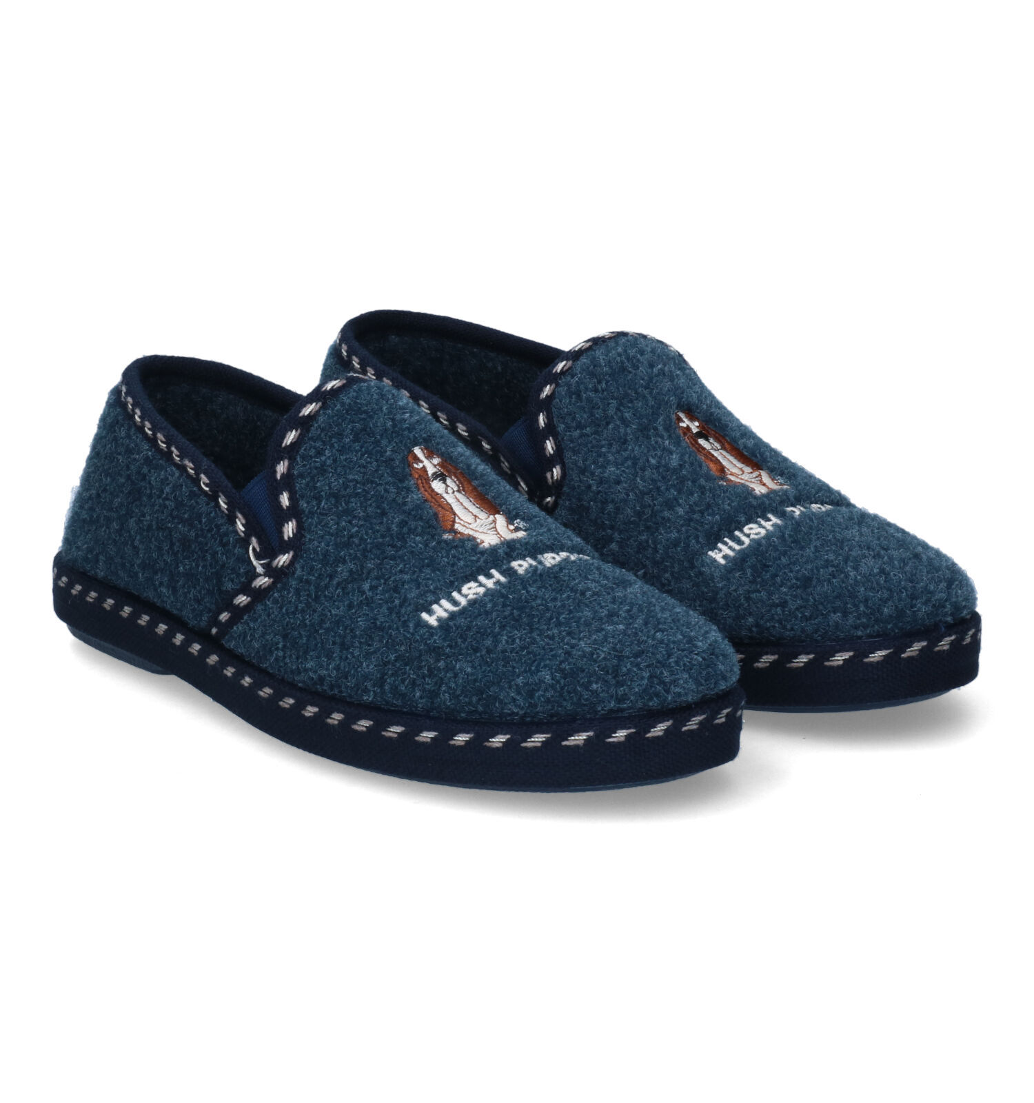 Hush Puppies Diacono Blauwe Pantoffels Heren Pantoffels Online