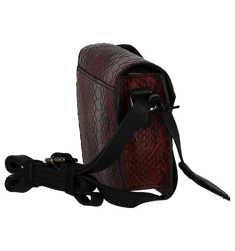 Bordeaux Crossbody Tas Burkely Evening Snake in leer (249394)
