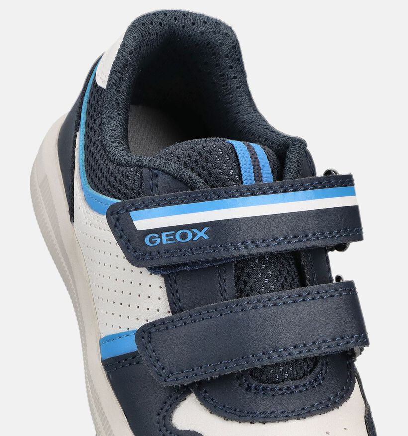 Geox J Arzach Baskets basses en Bleu fonc&eacute; pour gar&ccedil;ons (368452) - pour semelles orthop&eacute;diques