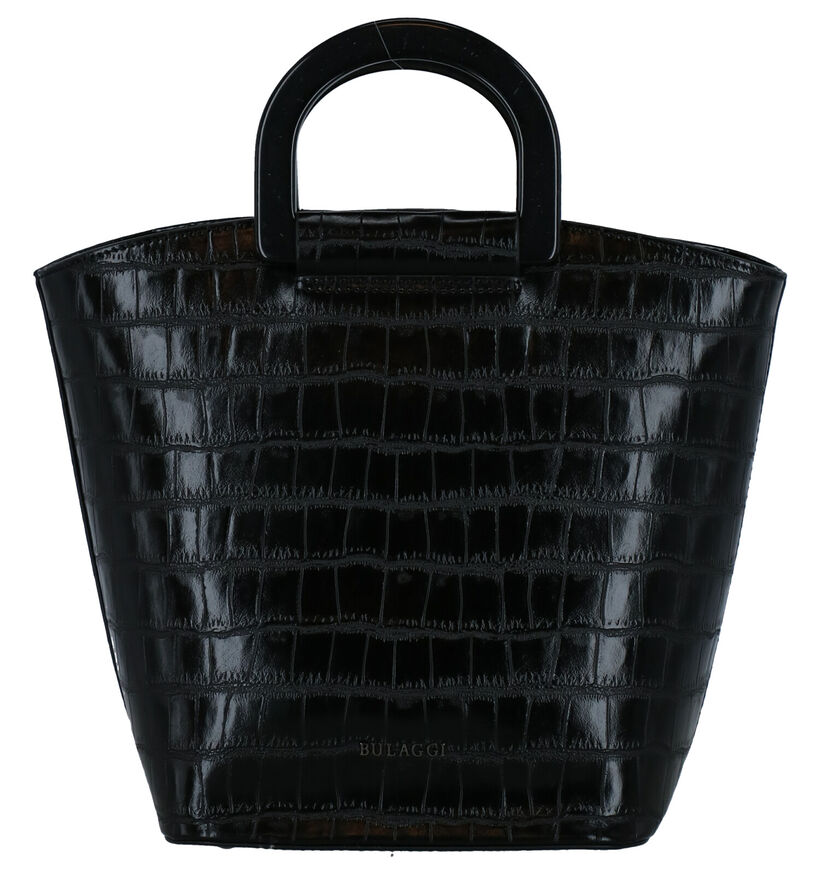 Bulaggi Croc Vegan Sac à main en Noir en simili cuir (290914)