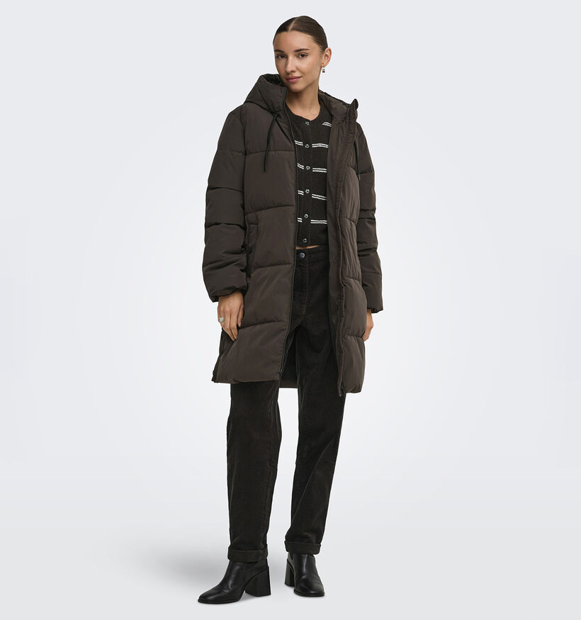 JDY Blair Manteau court en Brun fonc&eacute; pour femmes (378314)