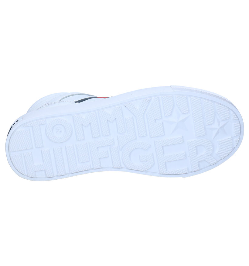 Tommy Hilfiger Witte Hoge Sneakers voor jongens (303891) - geschikt voor steunzolen