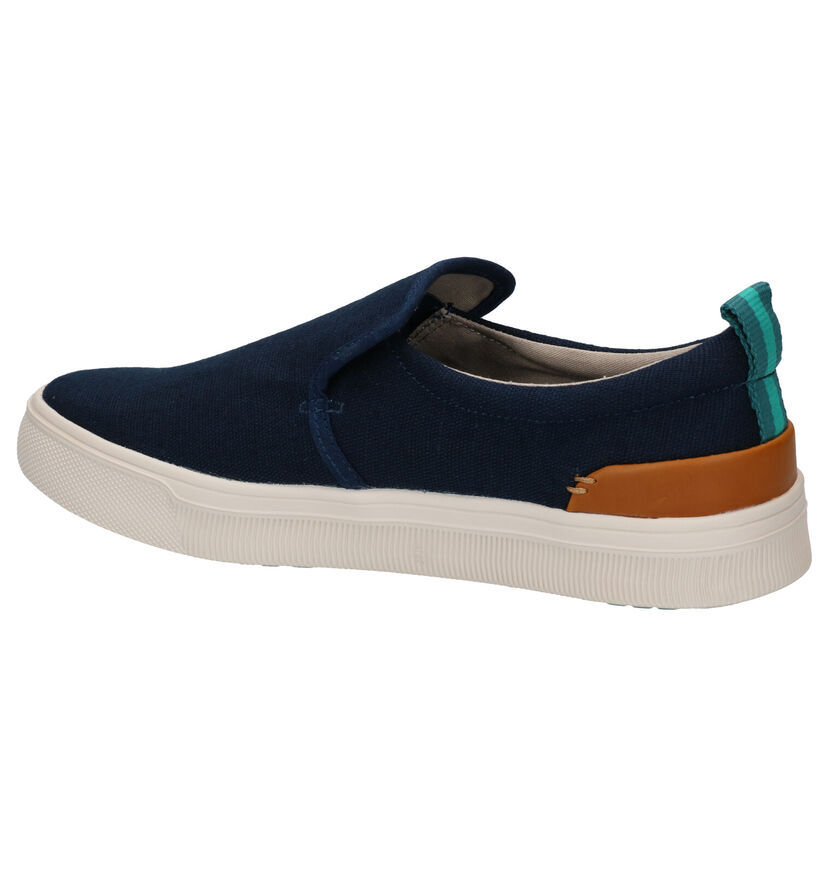 Toms Chaussures slip-on en Bleu en simili cuir (269362)