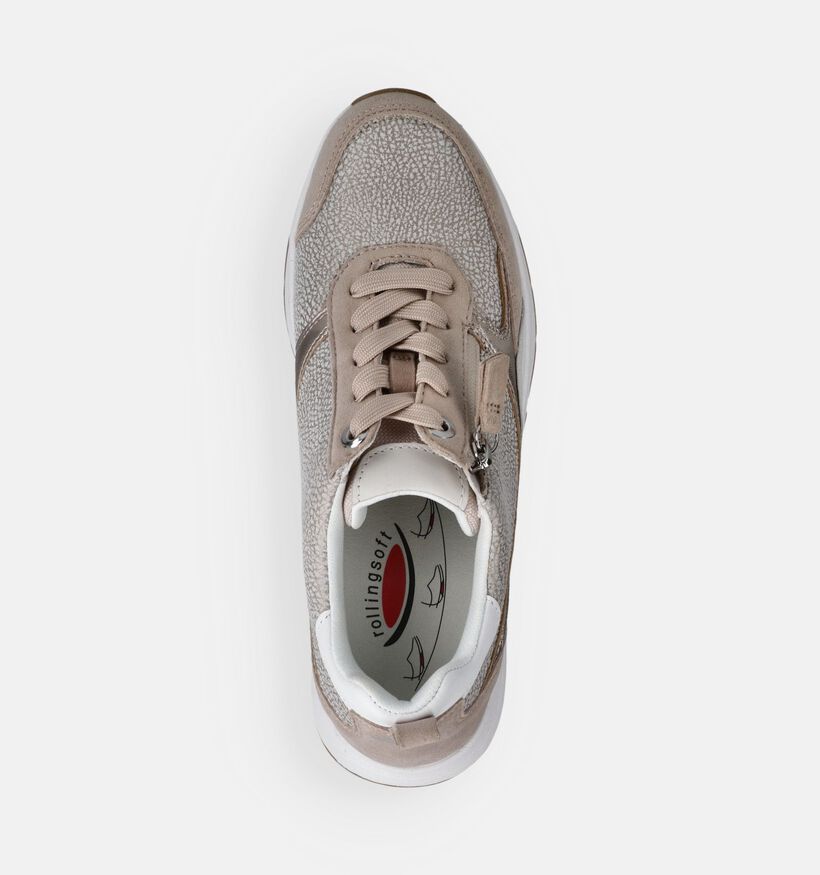 Gabor Rollingsoft Gouden Sneakers voor dames (369512) - geschikt voor steunzolen