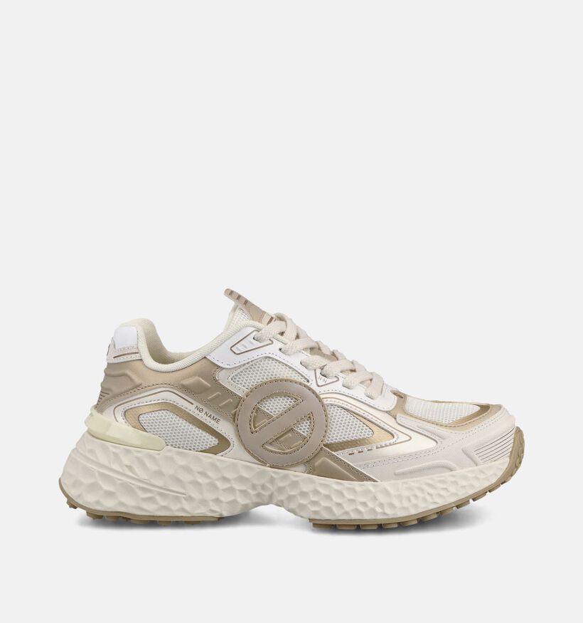 No Name Carter 2.0 Tech Baskets en Or/Blanc pour femmes (368704) - pour semelles orthop&eacute;diques