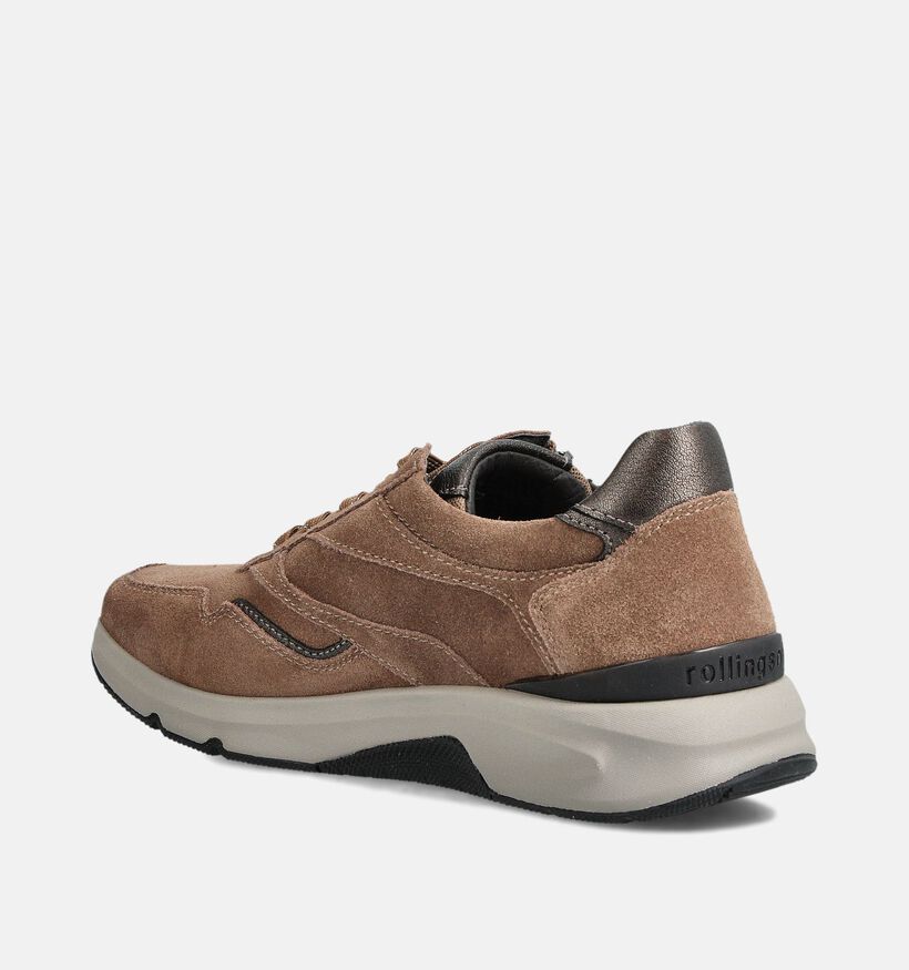 Gabor Rollingsoft Cognac Veterschoenen voor dames (360322) - geschikt voor steunzolen