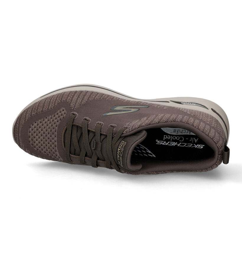 Skechers Go Walk Arch Fit Taupe Sneakers voor heren (319533) - geschikt voor steunzolen