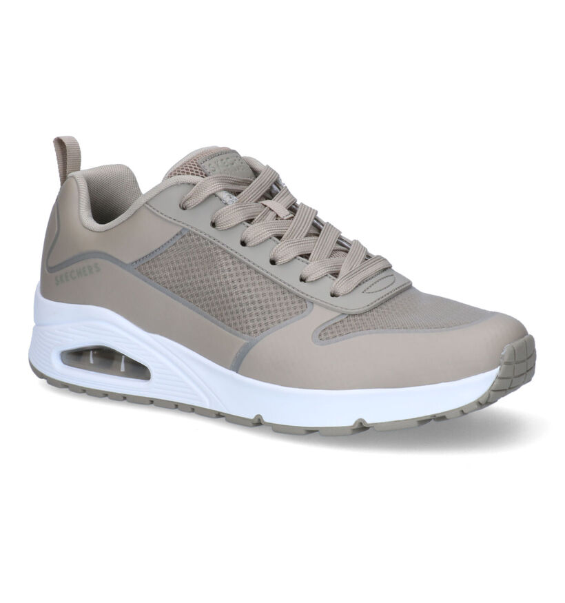 Skechers Uno Sol Baskets en Taupe en simili cuir (305379)