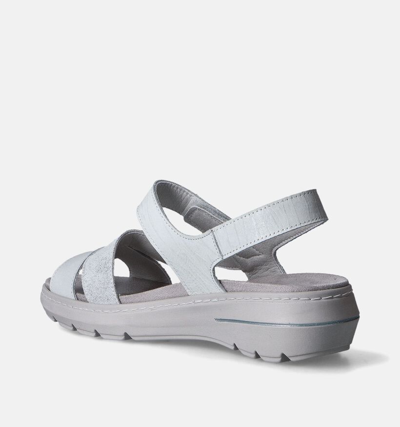Suave Grijze Sandalen voor steunzolen voor dames (357743) - geschikt voor steunzolen