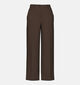 Pieces Kamil High waist pantalon classique en Marron pour femmes (362266)