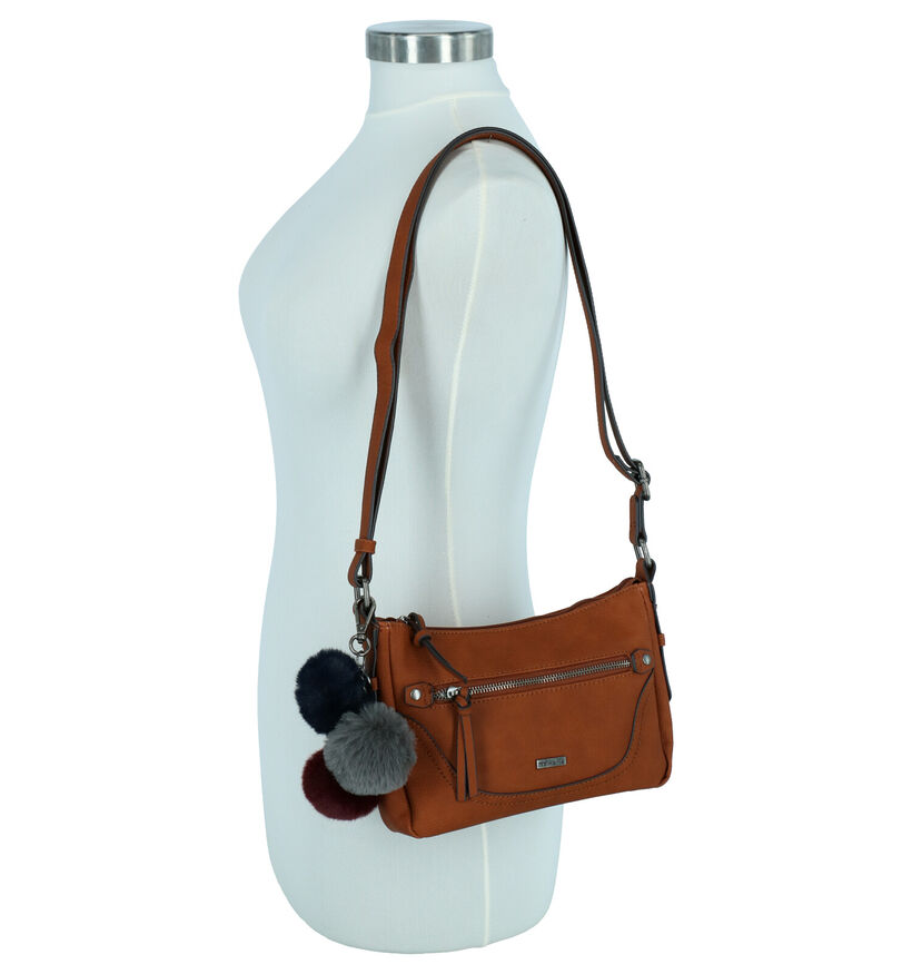 Tamaris Mei Cognac Crossbody Tas in kunstleer (256817)