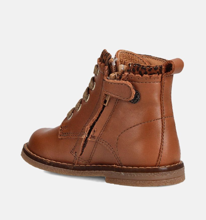 FR by Romagnoli Chaussures hautes en Cognac pour filles (364836) - pour semelles orthopédiques
