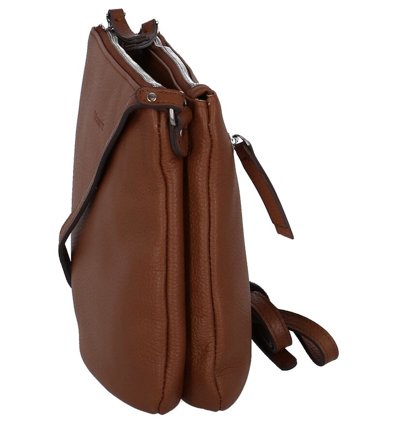 Cognac Crossbodytas Mazarin Lea in leer (244898)