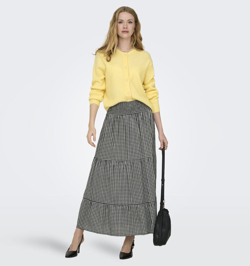 JDY Lucas Smock Skirt Zwarte Lange Rok voor dames (370051)