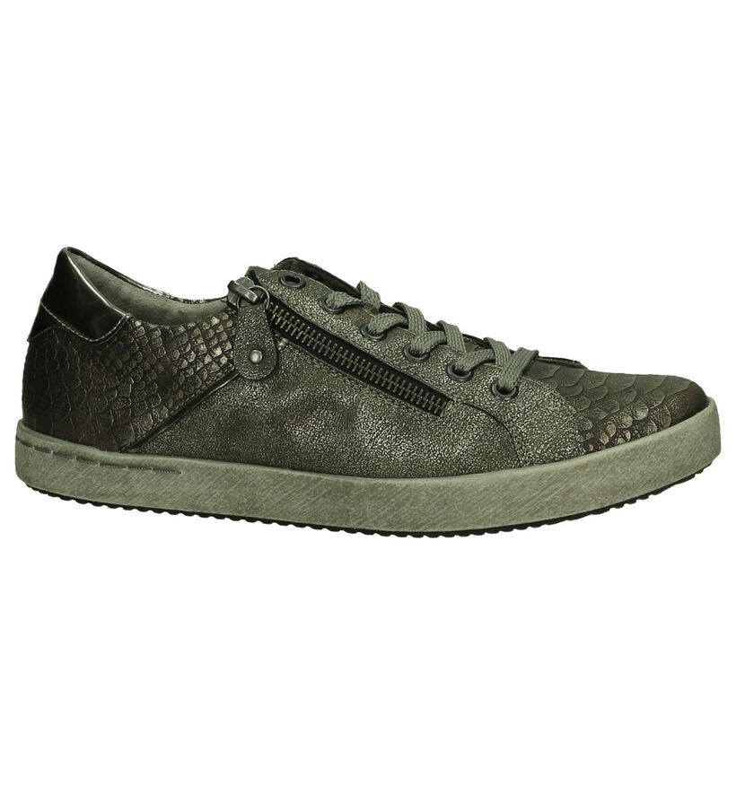 Taupe Lage Sneaker Rits/Veter Remonte, , pdp