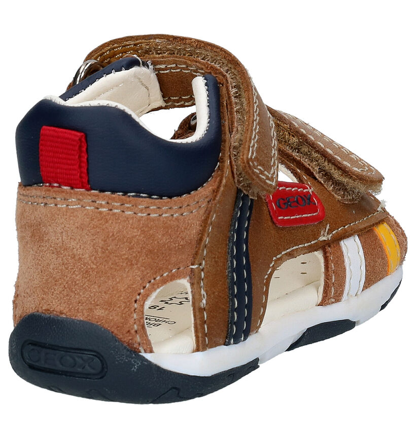 Geox Sandales pour bébé en Cognac en cuir (287090)